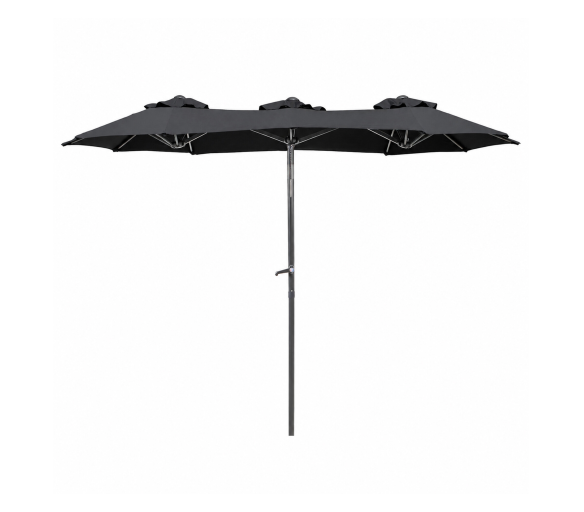 Linder Exclusiv Zahradní slunečník 300x150x220 cm Tmavě šedý