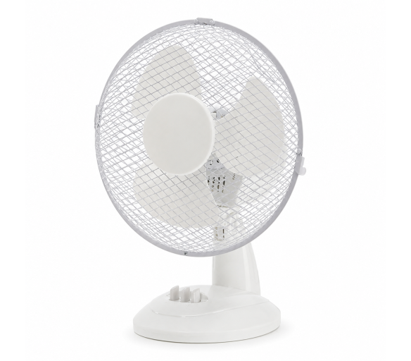 Aga Stolní ventilátor 27 cm Bílý 6DAZ562 - II. JAKOST
