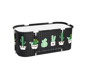 Aga Skládací přenosná vana 115x60x50 cm Černá 2DAZ442 - II. JAKOST