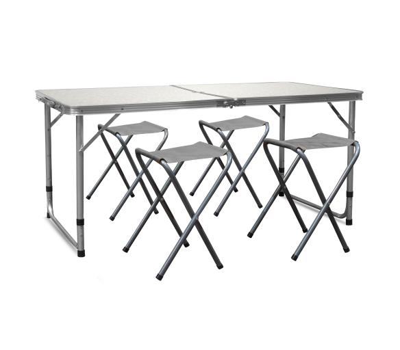 Aga Kempingový skládací set Bílý 2DAZ529 - II. JAKOST