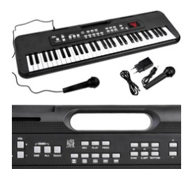 Varhany s mikrofonem USB Organs 61 kláves IN0144