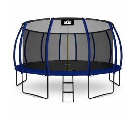 Aga SPORT EXCLUSIVE Trampolína 500 cm Tmavě modrá + ochranná síť + žebřík