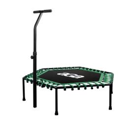 Aga FITNESS Trampolína 130 cm Zelená + madlo - II. JAKOST