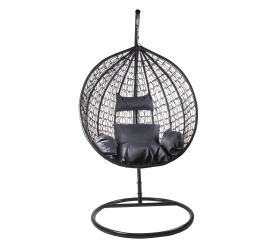 Aga Závěsné křeslo ORTA DAZ430 Černé/Tmavě šedé