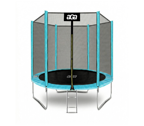 Aga SPORT TOP Trampolína 180 cm Světle modrá + ochranná síť