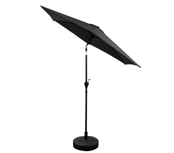 Aga Naklápěcí zahradní slunečník 250 cm Tmavě šedý