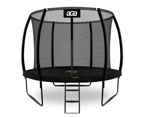 Aga SPORT EXCLUSIVE Trampolína 305 cm Černá + ochranná síť + žebřík
