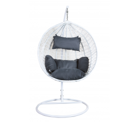 Aga Závěsné křeslo ORTA White - Dark Grey