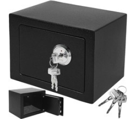 Trezor s mechanickým zámkem 230x170x170mm černá 6DAZ207 - II. JAKOST