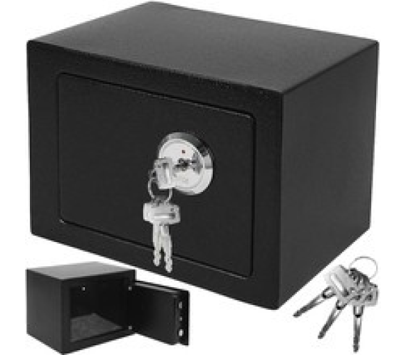 Trezor s mechanickým zámkem 230x170x170mm černá 6DAZ207 - II. JAKOST