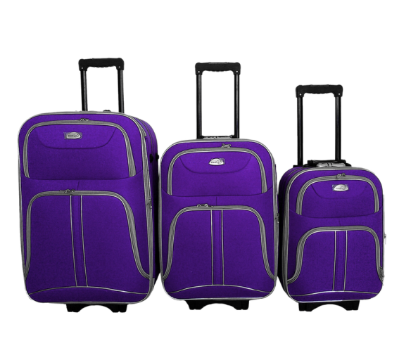Linder Exclusiv Sada kufrů Lila 6CZ008 - II. JAKOST