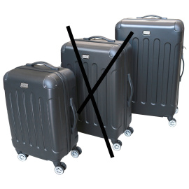 Sada kufrů Linder Exclusiv LUXURY vel. S,L Black 2CZ021