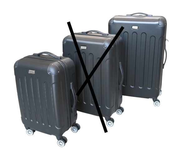 Sada kufrů Linder Exclusiv LUXURY vel. S,L Black 2CZ021