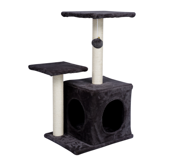 Aga Škrabadlo pro kočky 30x45x70 cm Černé