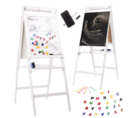 Aga Magnetická dřevěná tabule bílá velká XXL