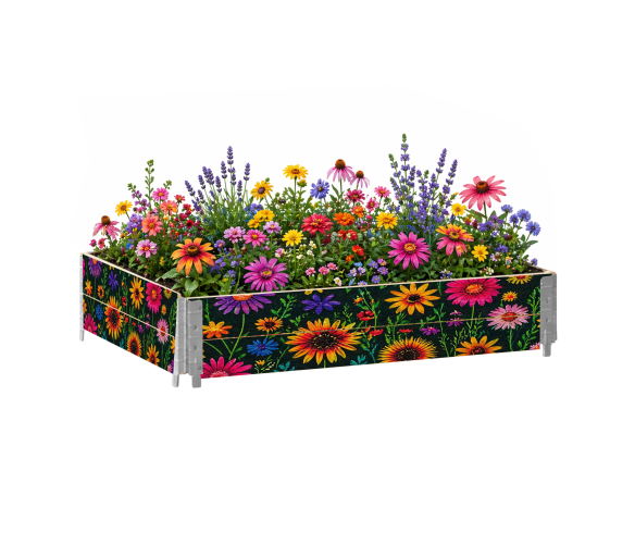 Aga Vyvýšený záhon 120x80x40 cm Květiny