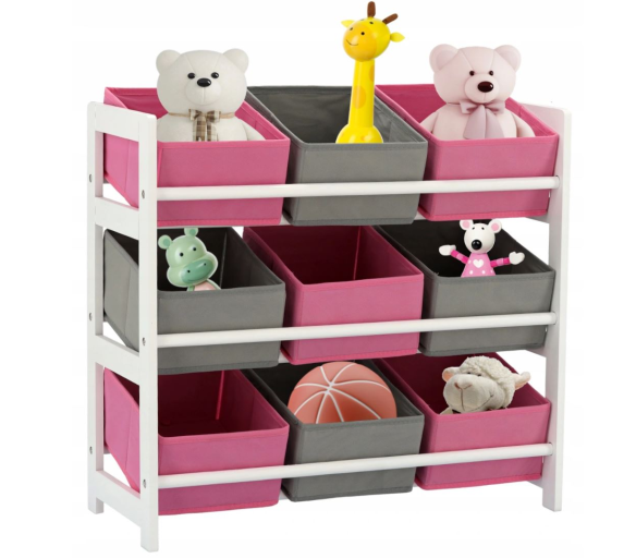 Aga Dětský organizér s 9 boxy 65x28x60 cm