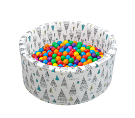 Aga Suchý bazén 90x40 cm s míčky Teepee 2DZ261 - 2. JAKOST