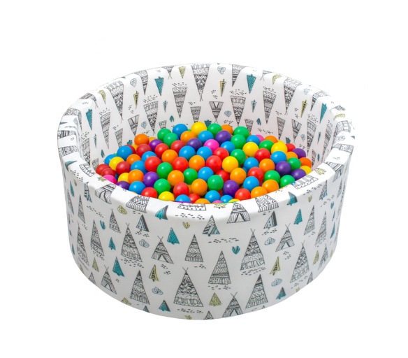 Aga Suchý bazén 90x40 cm s míčky Teepee 2DZ261 - 2. JAKOST