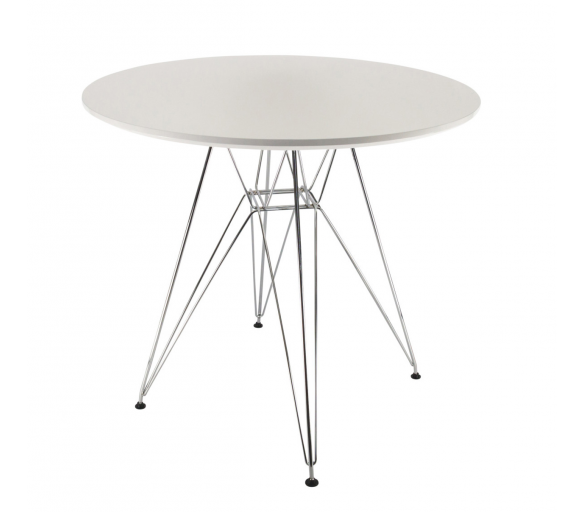 Aga Jídelní kulatý stůl 80 cm Bílý