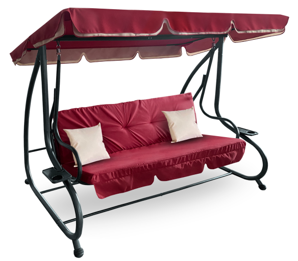 Aga Zahradní houpačka 2v1 GRANDLUX Tmavě červená