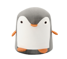 Aga4Kids Dětský taburet Tučňák Šedý 2DZ192 - II. JAKOST