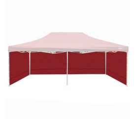 Aga Bočnice k prodejnímu stánku 3x6m Červená