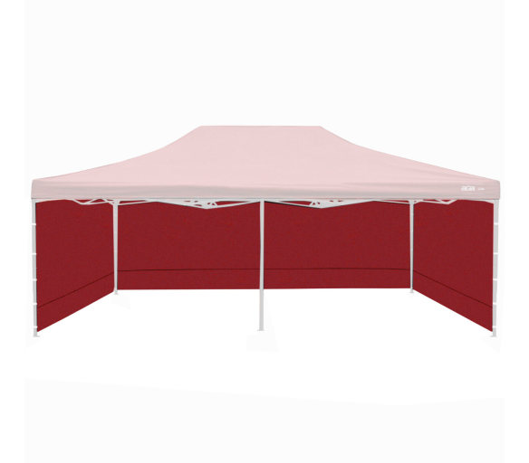 Aga Bočnice k prodejnímu stánku 3x6m Červená