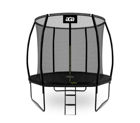 Aga SPORT EXCLUSIVE Trampolína 250 cm Černá + ochranná síť + žebřík