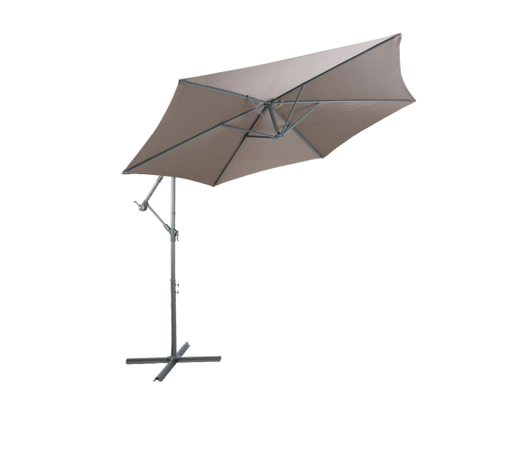 Aga Zahradní slunečník konzolový 300 cm Šedohnědý
