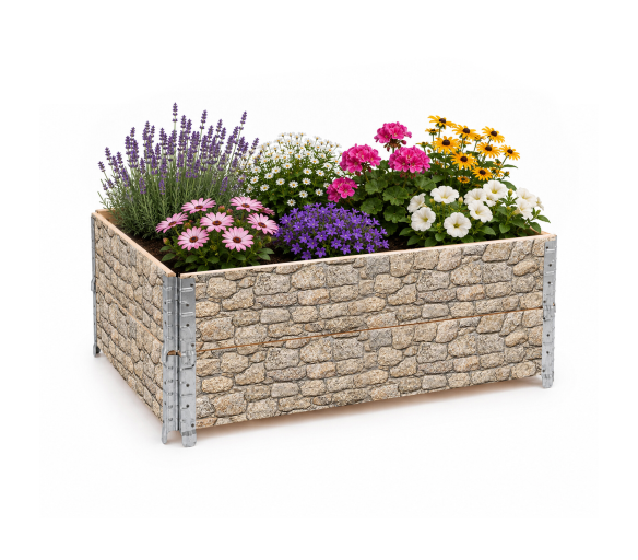 Aga Vyvýšený záhon 120x80x40 cm Kámen