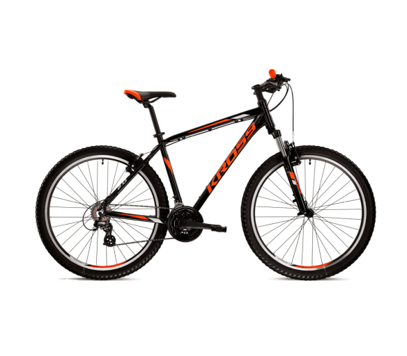 KROSS Pánské horské kolo HEXAGON 2.0 21" Černé/Oranžové