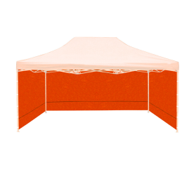 Aga Bočnice k prodejnímu stánku 3x4,5m Oranžová