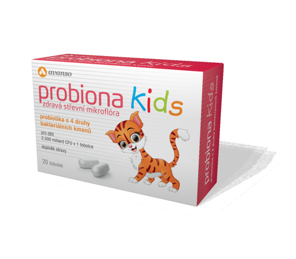 Avanso Probiona kids Kvalitní probiotika pro děti 20 tobolek