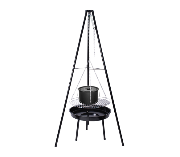 Aga Závěsný zahradní gril 3v1 s ohništěm a kotlíkem na trojnožce