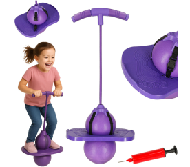 Dětský pogo balanční svetr fialový