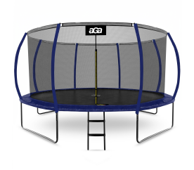 Aga SPORT EXCLUSIVE Trampolína 430 cm Tmavě modrá + ochranná síť + žebřík