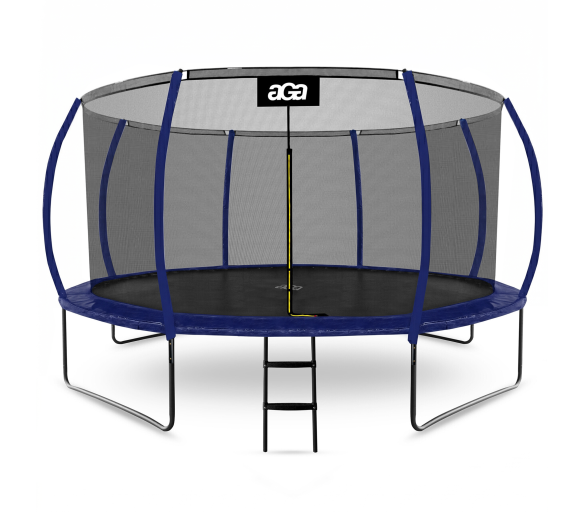 Aga SPORT EXCLUSIVE Trampolína 430 cm Tmavě modrá + ochranná síť + žebřík