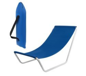 Plážové rozkládací lehátko Modré ISO 12111