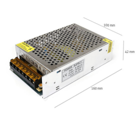 Napájecí zdroj pro LED pásky 8,5A 100W 12V DC plech
