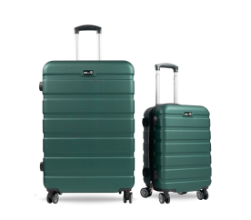 Aga Travel Sada cestovních kufrů, vel. L + S Zelená 6CZ026 - II. JAKOST
