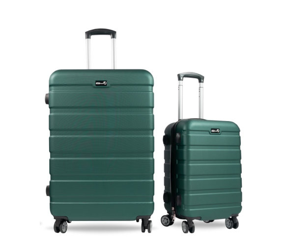 Aga Travel Sada cestovních kufrů, vel. L + S Zelená 6CZ026 - II. JAKOST