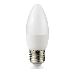 LED žárovka - ecoPLANET - E27 - 10W - svíčka - 880Lm - studená bílá