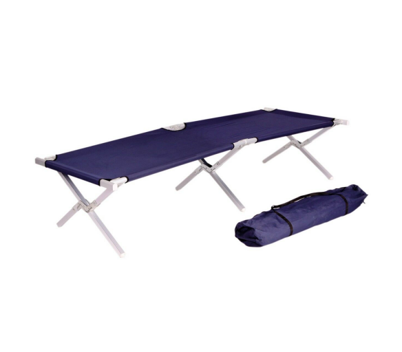 Linder Exclusiv Kempingové skládací lehátko Modré