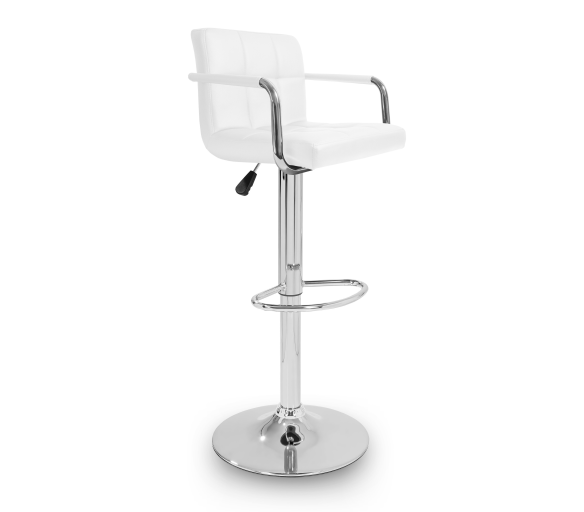 Aga Barová židle s područkami Bílá 2DAZ232 - II. JAKOST