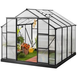 Aga Zahradní skleník MR4039 294x244x227 cm Černý + základna