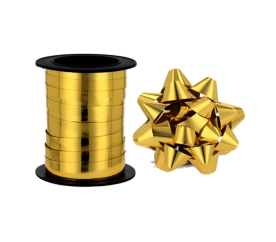 Aga Stuha 0,5 cm x 20 m + 6x ozdobná hvězda Zlatá