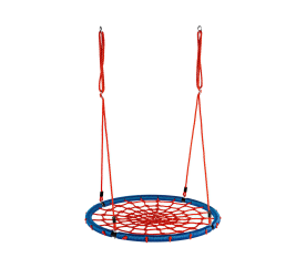 Aga Závěsný houpací kruh 100 cm Modro-červený 6DZ078 - II. JAKOST