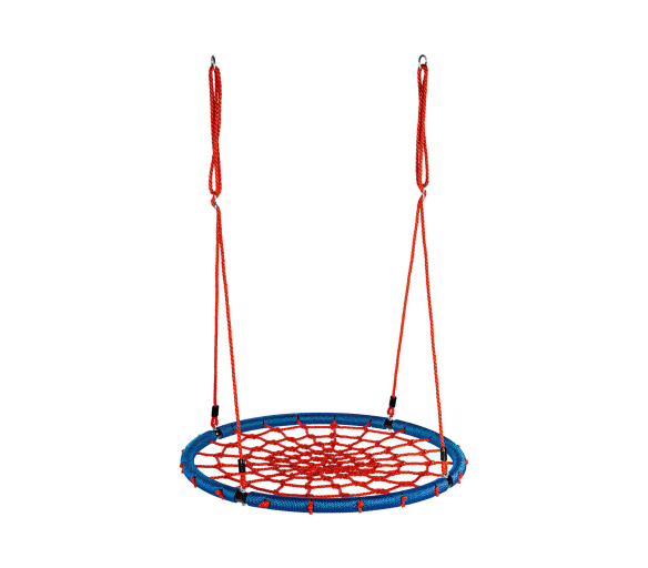 Aga Závěsný houpací kruh 100 cm Modro-červený 6DZ078 - II. JAKOST