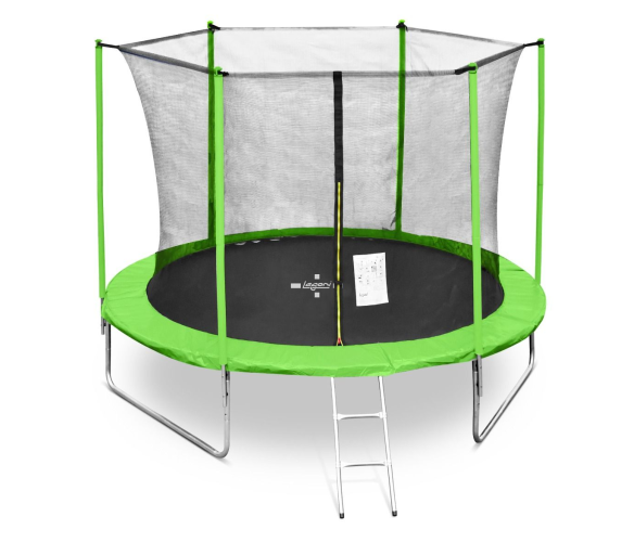 Legoni Trampolína 250 cm Light Green + vnitřní ochranná síť + žebřík